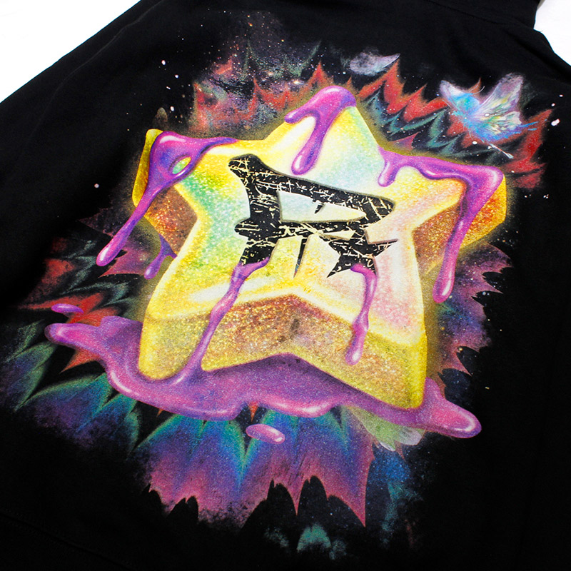 MUDDY SKULL HOODIE -BLACK-