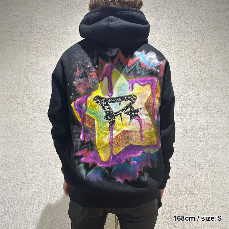 MUDDY SKULL HOODIE -BLACK-