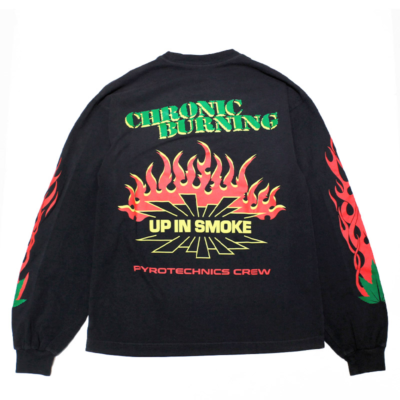 UP IN SMOKE PYRO LONGSLEEVE -BLACK-