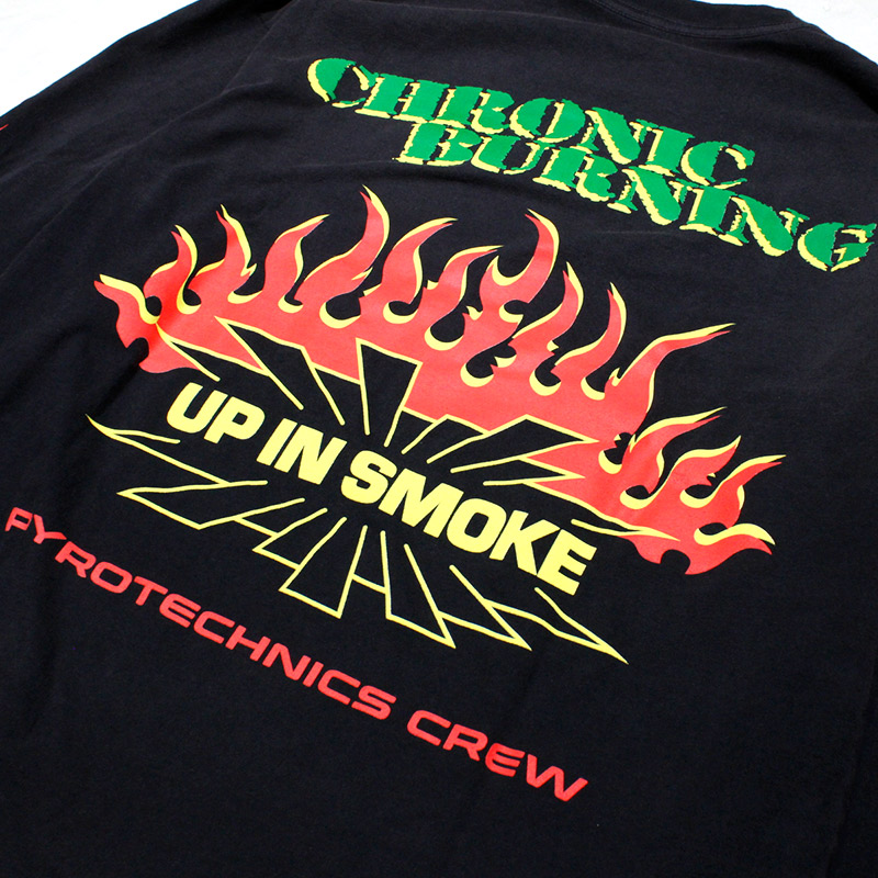UP IN SMOKE PYRO LONGSLEEVE -BLACK-