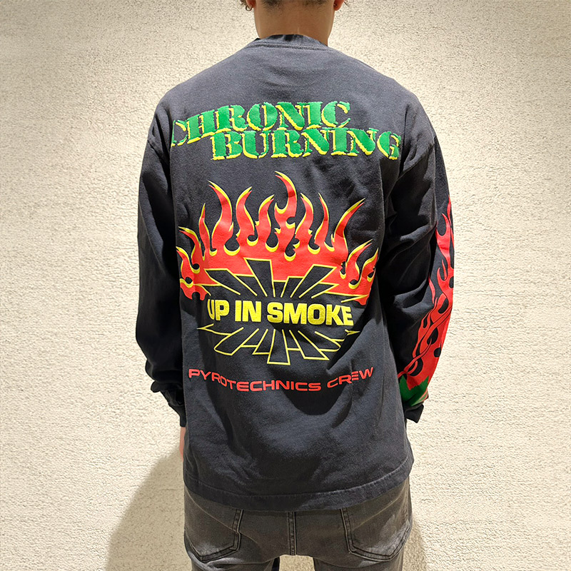 UP IN SMOKE PYRO LONGSLEEVE -BLACK-