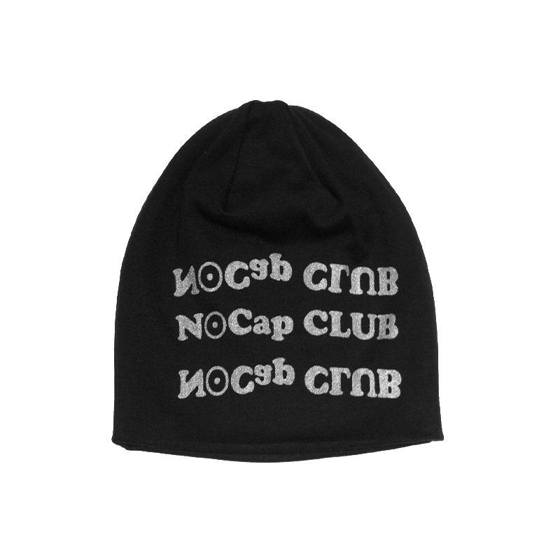 NO CAP LOGO BEANIE -BLACK-