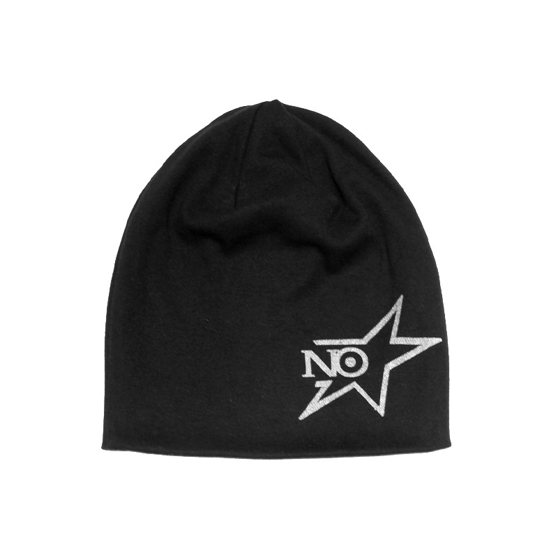 NO CAP LOGO BEANIE -BLACK-