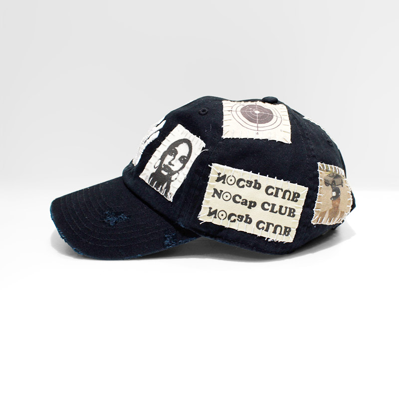 HAND SEWING CUSTOM CAP -BLACK【A】-