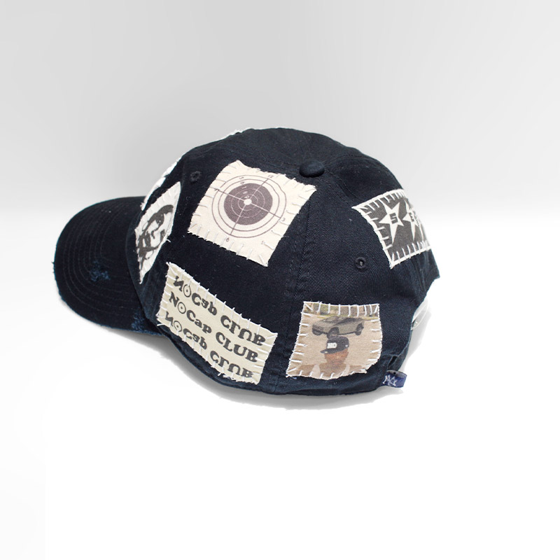 HAND SEWING CUSTOM CAP -BLACK【A】-