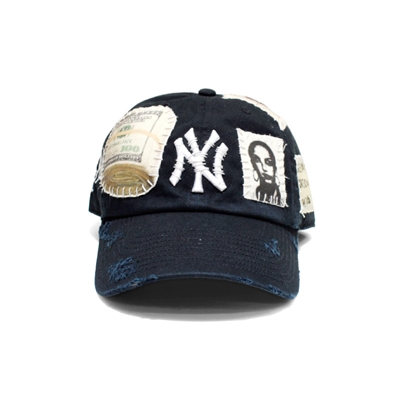 HAND SEWING CUSTOM CAP -BLACK【A】-