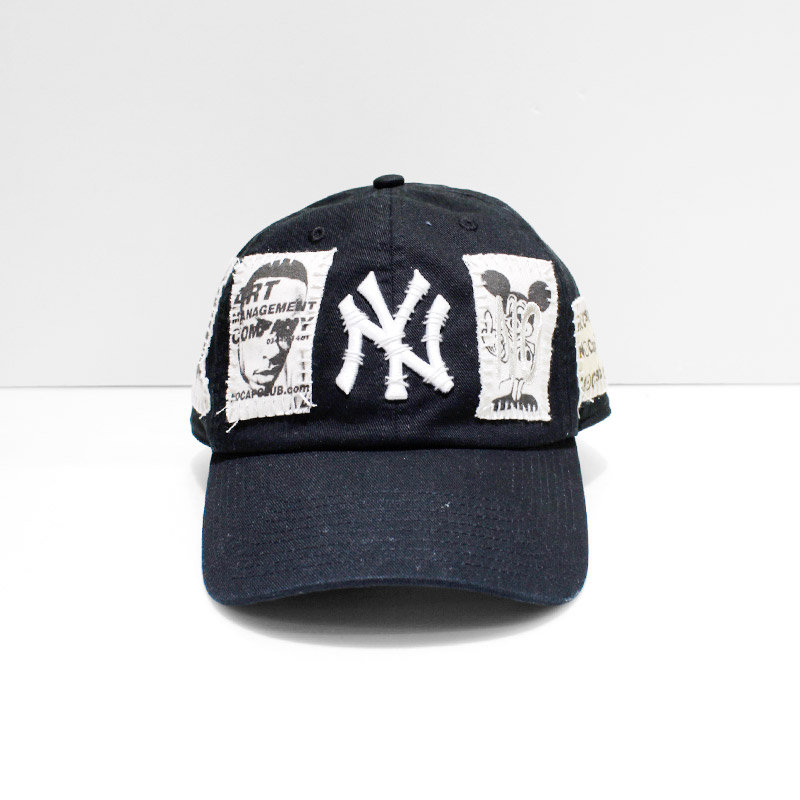 HAND SEWING CUSTOM CAP -BLACK【B】-