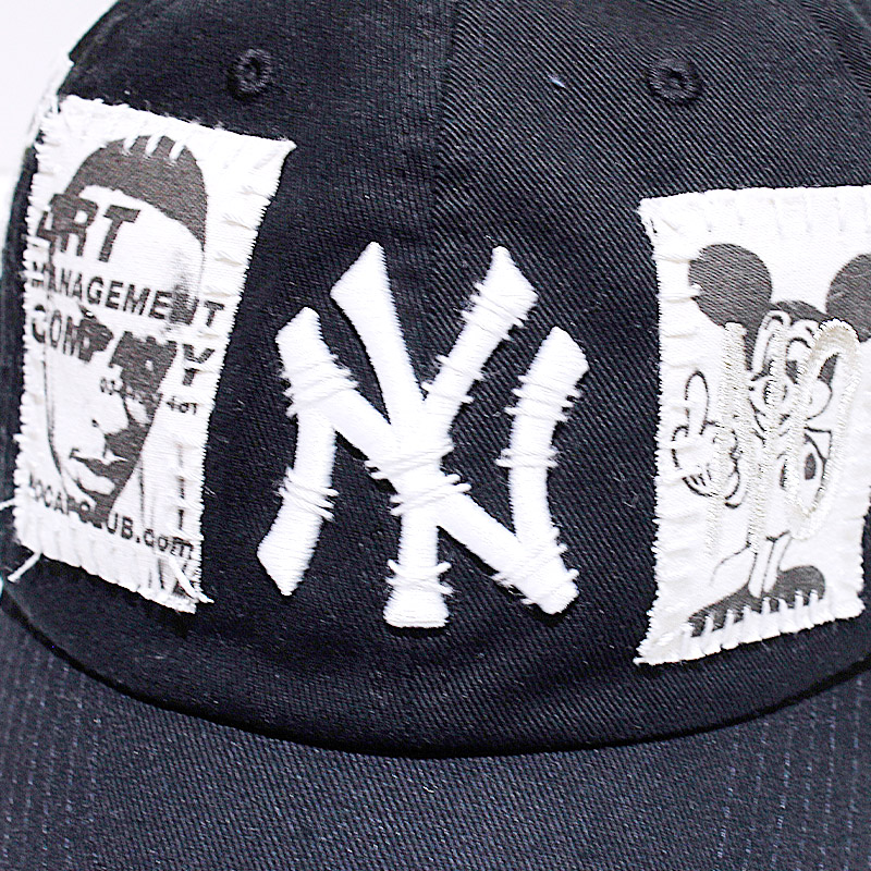 HAND SEWING CUSTOM CAP -BLACK【B】-