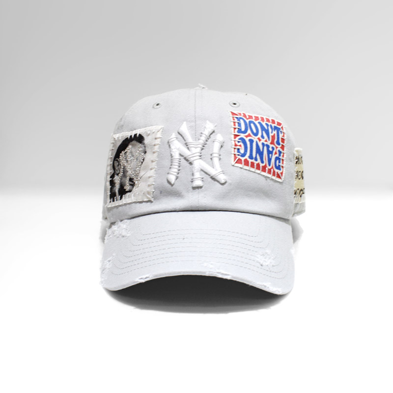 HAND SEWING CUSTOM CAP -GREY【A】-