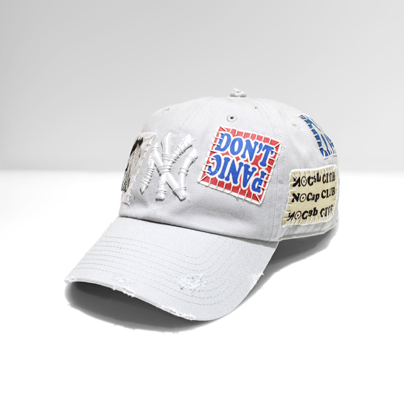HAND SEWING CUSTOM CAP -GREY【A】-