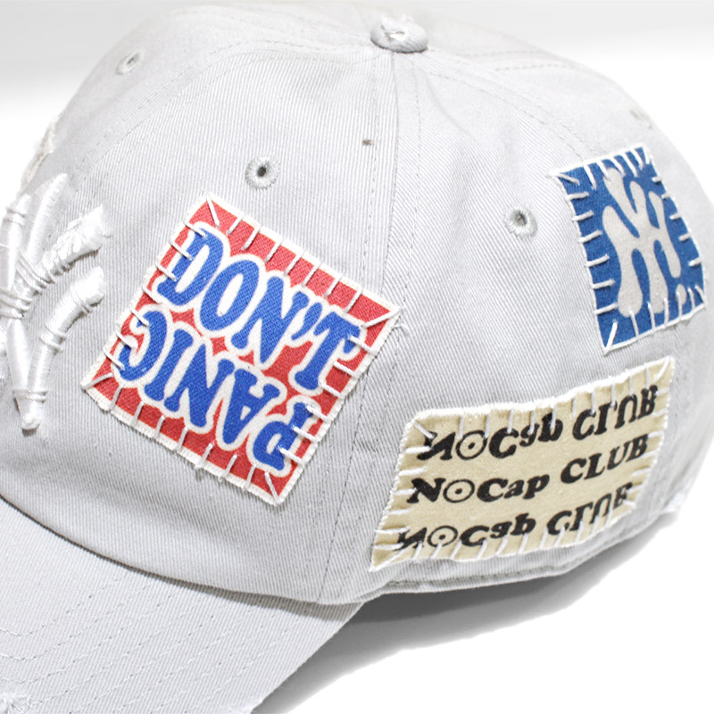 HAND SEWING CUSTOM CAP -GREY【A】-