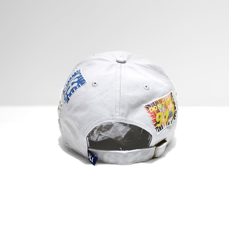 HAND SEWING CUSTOM CAP -GREY【A】-