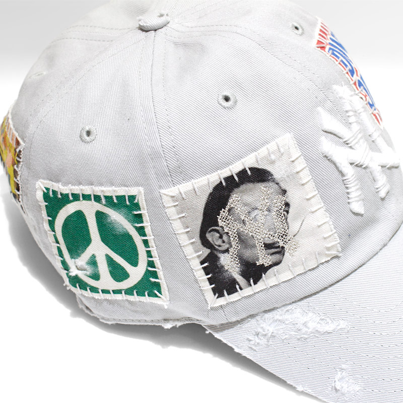 HAND SEWING CUSTOM CAP -GREY【A】-