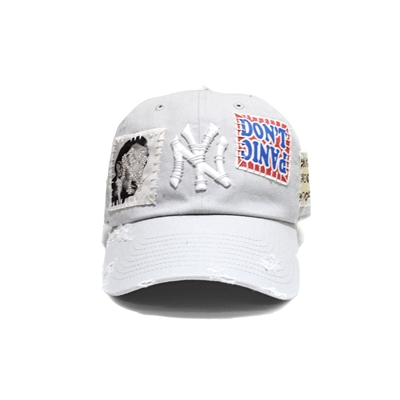HAND SEWING CUSTOM CAP -GREY【A】-