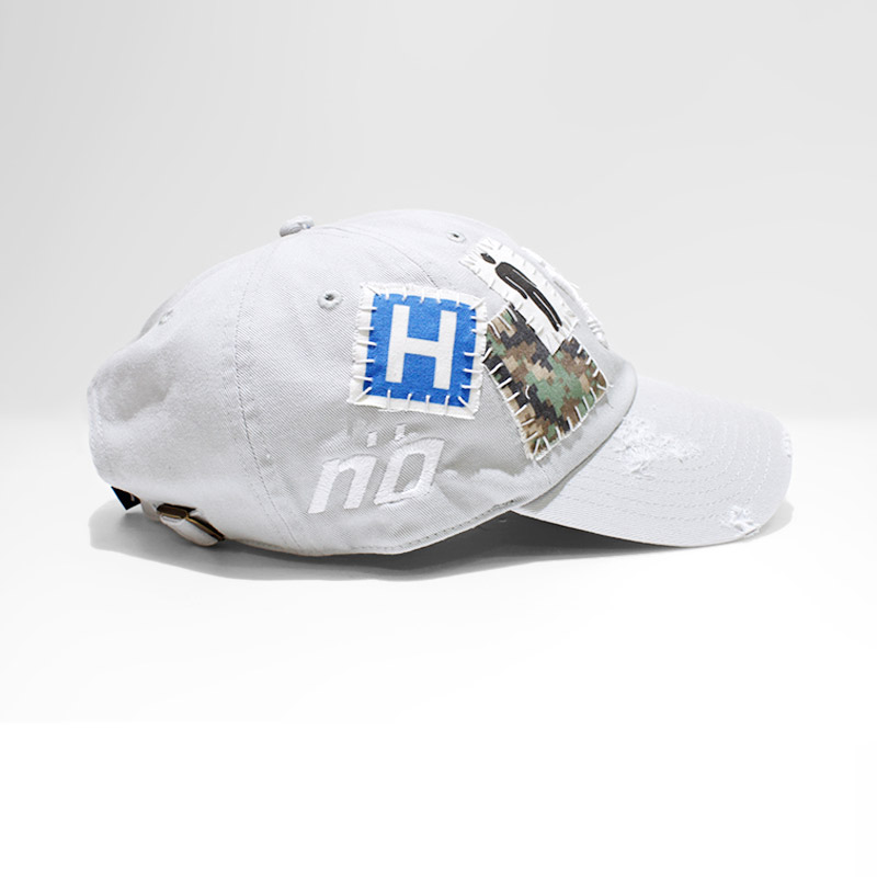 HAND SEWING CUSTOM CAP -GREY【B】-