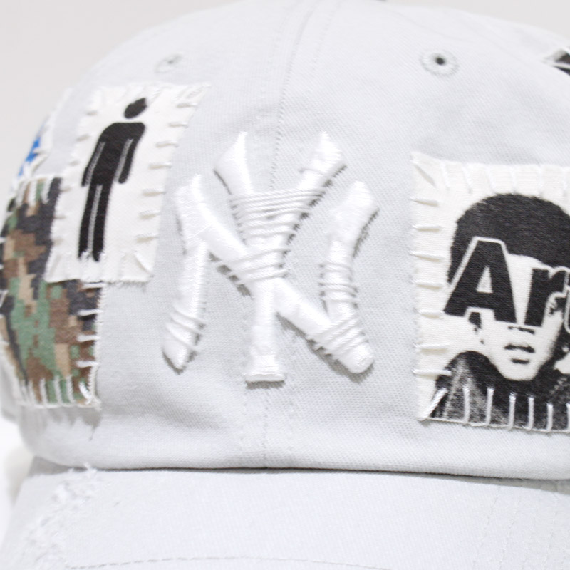 HAND SEWING CUSTOM CAP -GREY【B】-