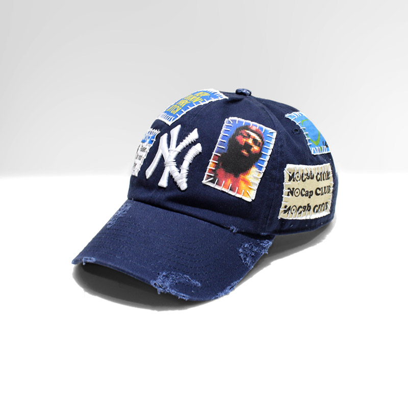 HAND SEWING CUSTOM CAP -NAVY【A】-