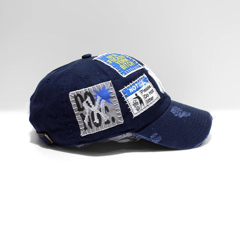 HAND SEWING CUSTOM CAP -NAVY【A】-