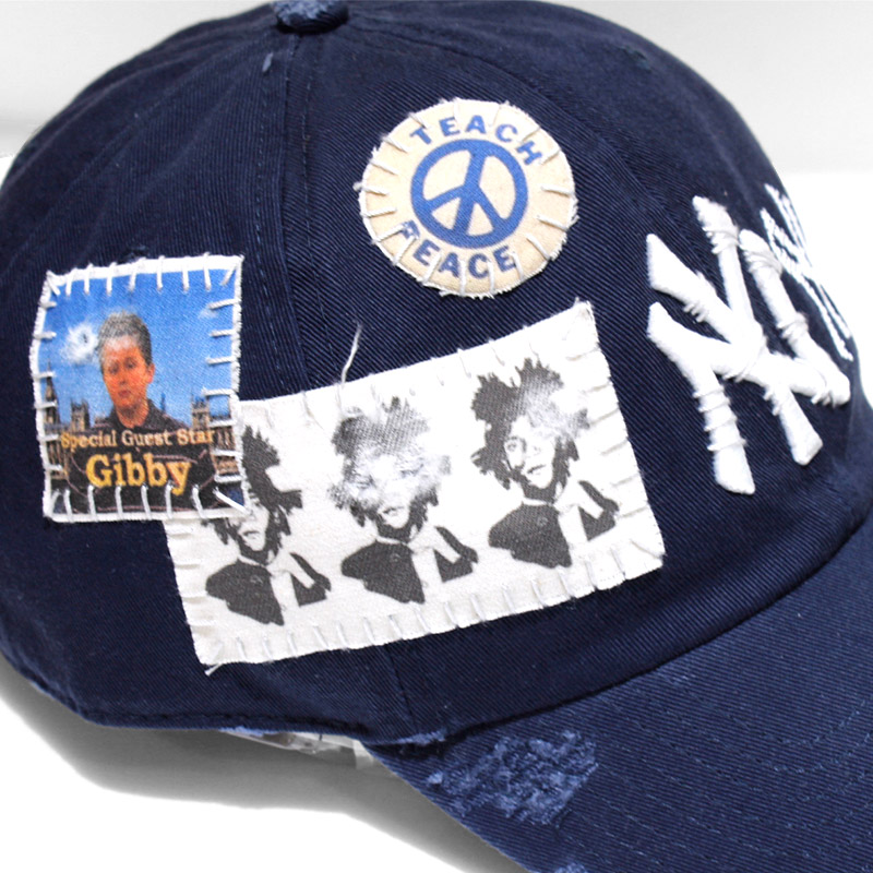 HAND SEWING CUSTOM CAP -NAVY【B】-