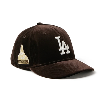 PC5950 LOS ANGELES DODGERS VELVET BRN -BROWN-