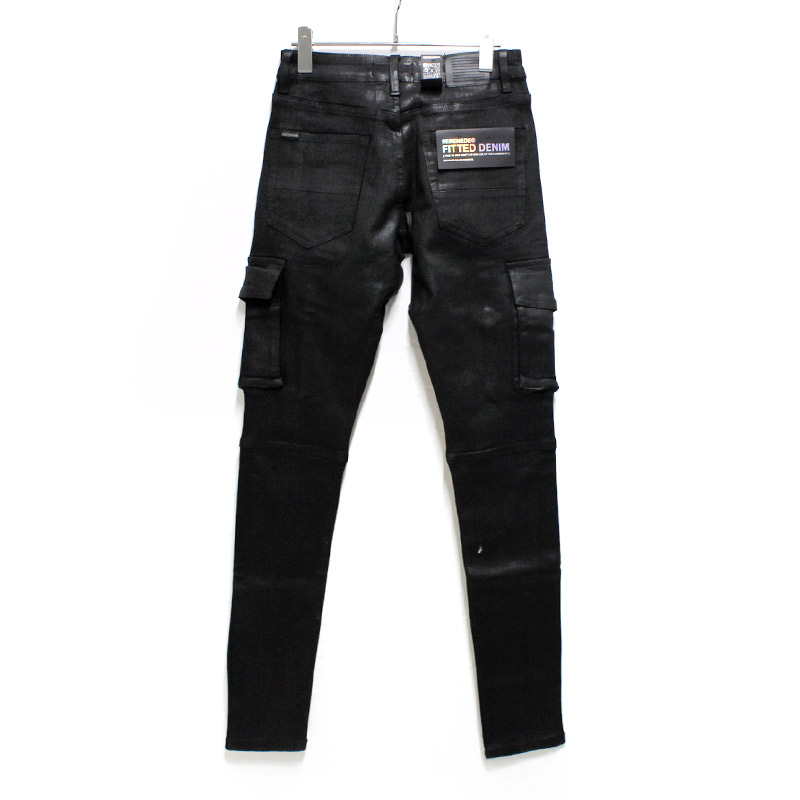ONYX CARGO JEANS -BLACK-