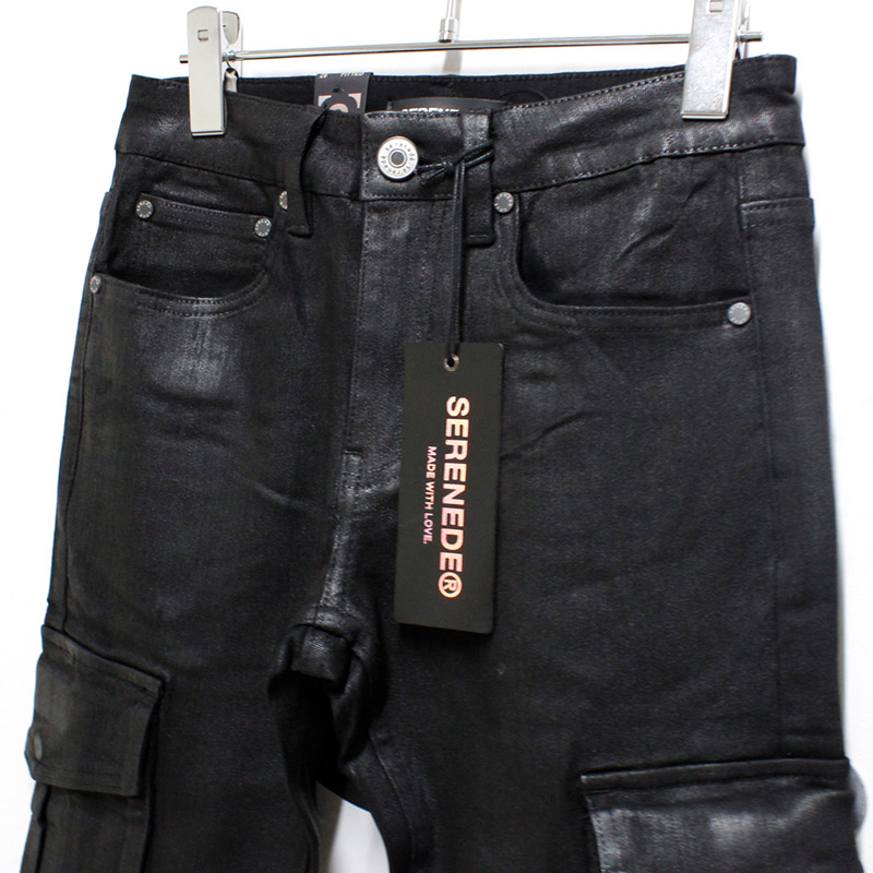 ONYX CARGO JEANS -BLACK-