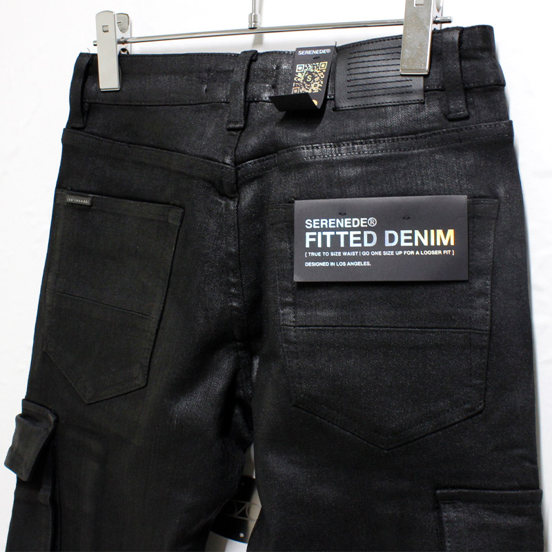 ONYX CARGO JEANS -BLACK-
