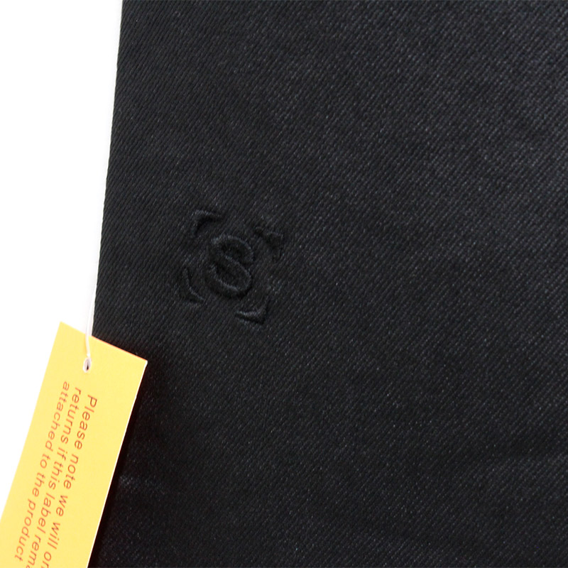 CAVIAR WAX STACKED JEANS -BLACK-