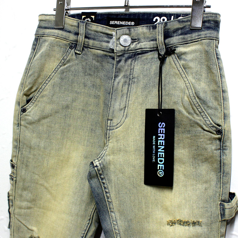 CEDAR STACKED JEANS -W.INDIGO-