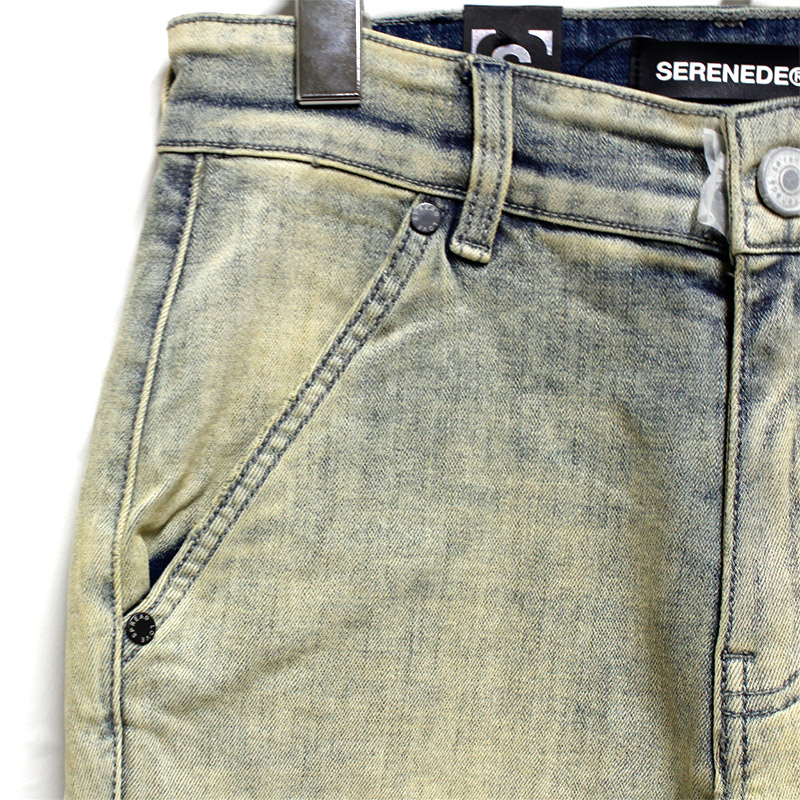 CEDAR STACKED JEANS -W.INDIGO-