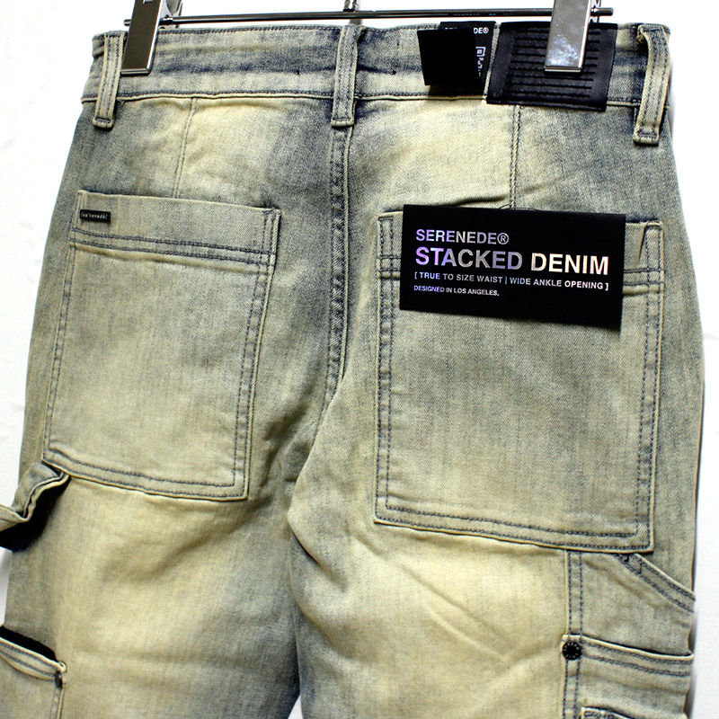 CEDAR STACKED JEANS -W.INDIGO-