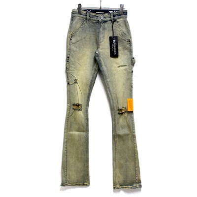 CEDAR STACKED JEANS -W.INDIGO-