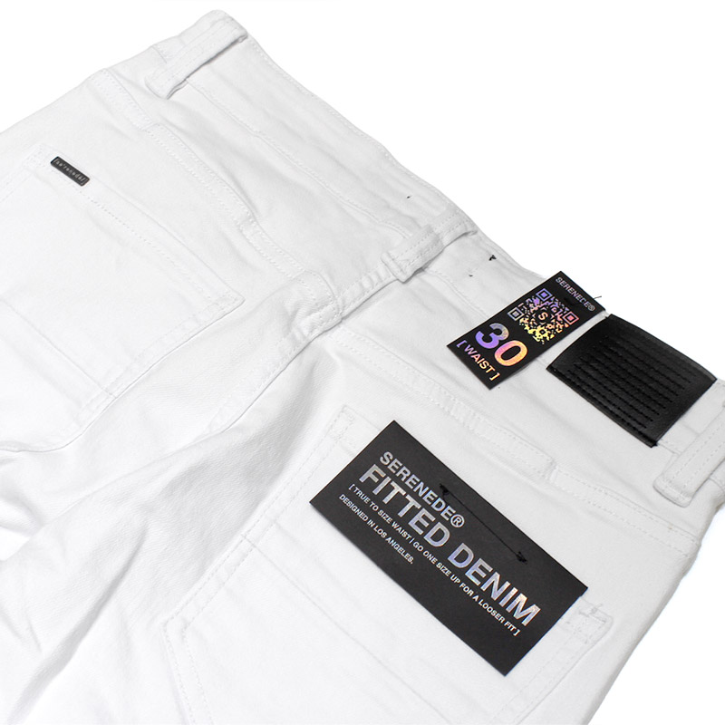 EVEREST NO RIPS JEANS -WHITE-