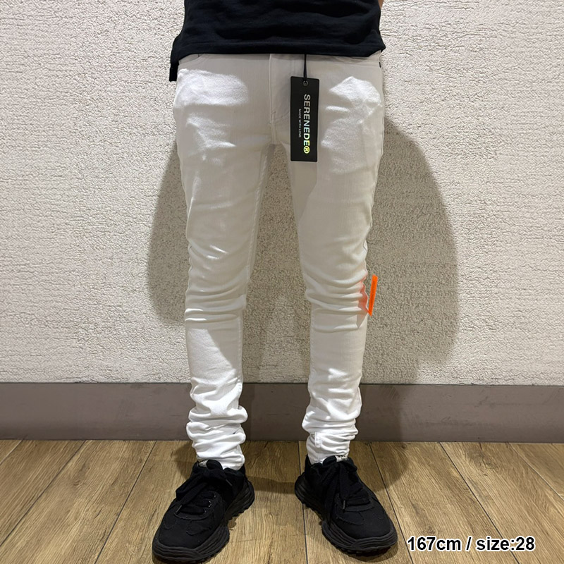 EVEREST NO RIPS JEANS -WHITE-