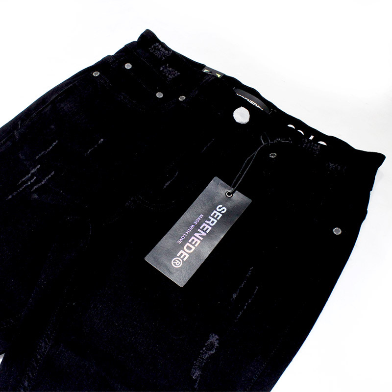 NOUR 7 JEANS -BLACK-