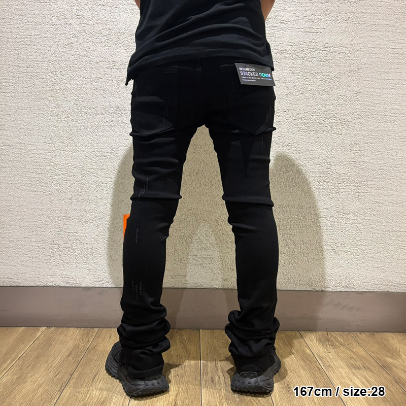 NOUR 7 JEANS -BLACK-