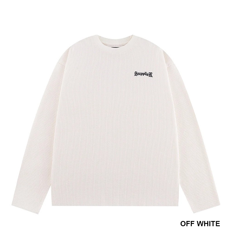MULTIPLE CROSS THERMAL LONG SLEEVE TEE -2.COLOR-