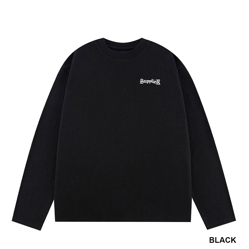 MULTIPLE CROSS THERMAL LONG SLEEVE TEE -2.COLOR-