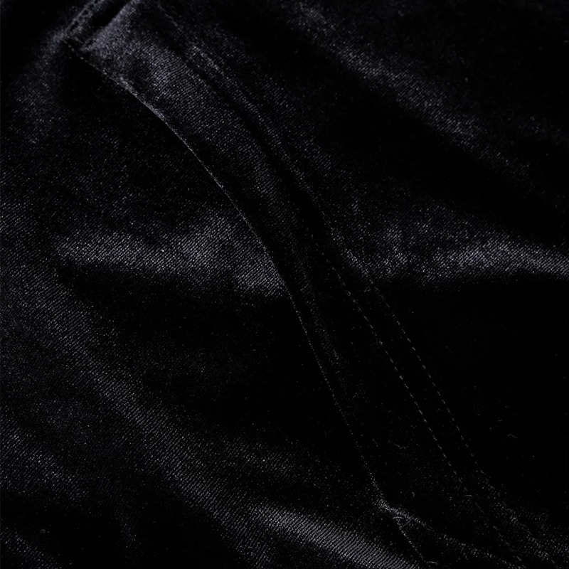 MICRO CROSS RHINESTONE VELOUR ZIP HOODIE -2.COLOR-