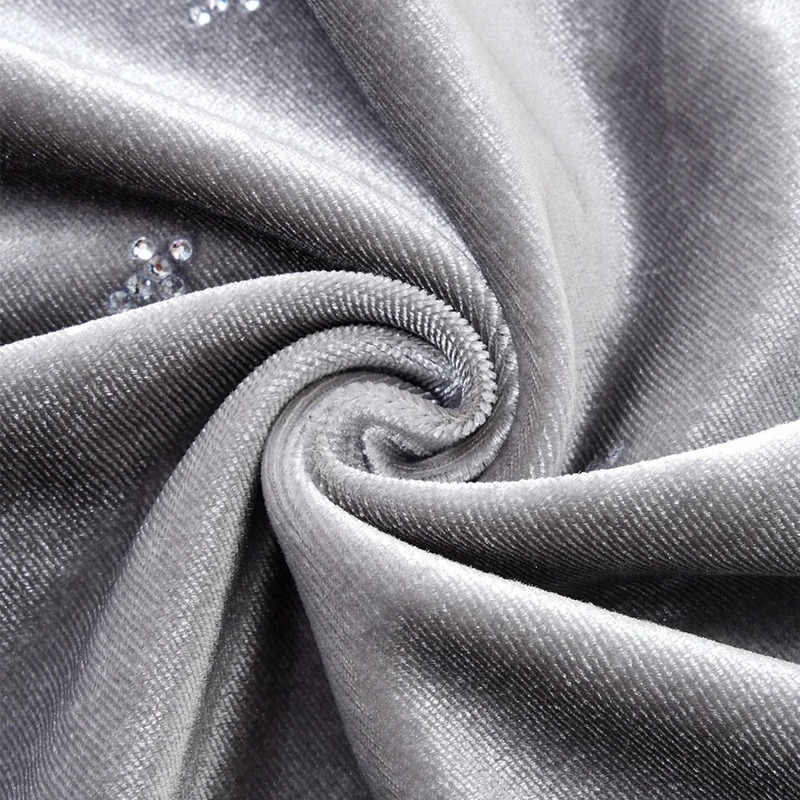 MICRO CROSS RHINESTONE VELOUR ZIP HOODIE -2.COLOR-