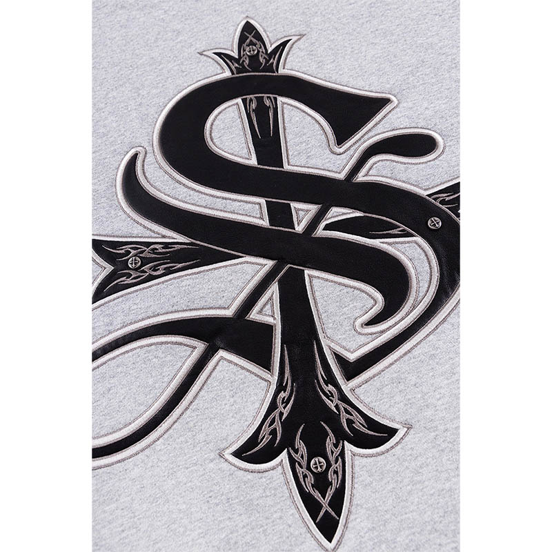 PIERCED TRIBAL CROSS HOODIE -3.COLOR-