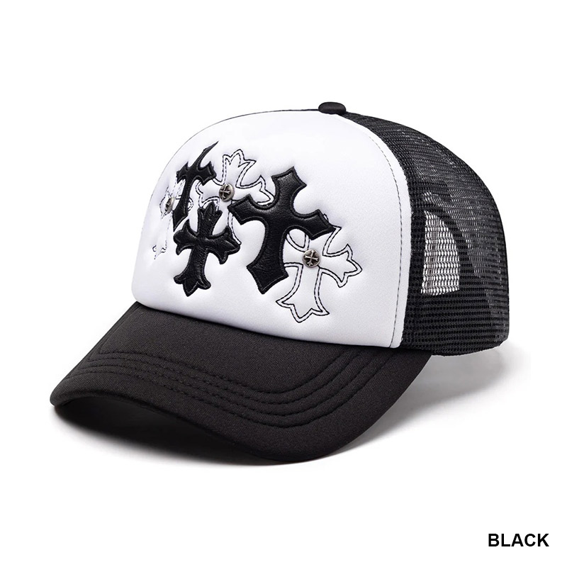 MULTIPLE CROSS MESH CAP -2.COLOR-