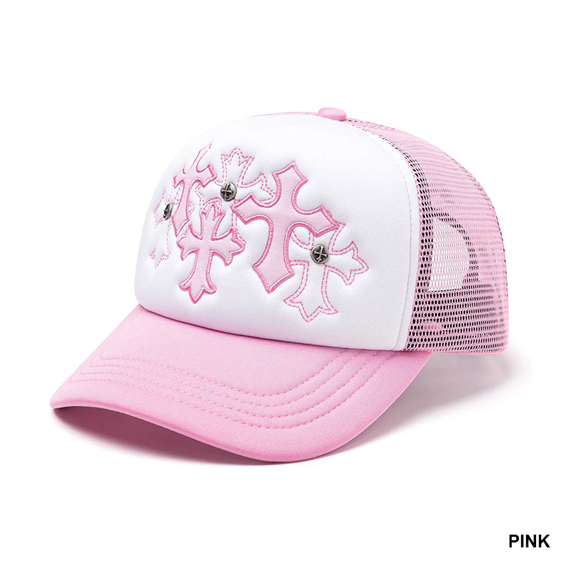 MULTIPLE CROSS MESH CAP -2.COLOR-