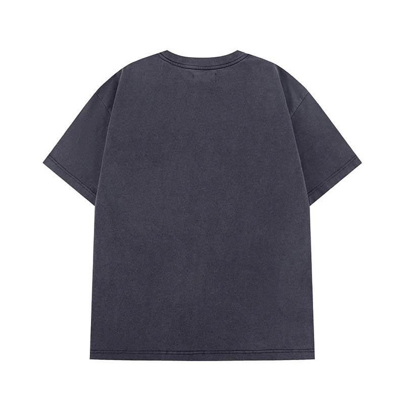 VINTAGE WASH EMBROIDERY CROSS TEE -2.COLOR-