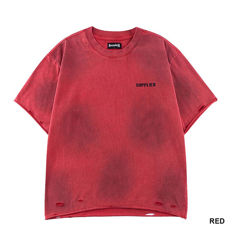 DISTRESSED TRIBAL IRON CROSS LOGO TEE -2.COLOR-