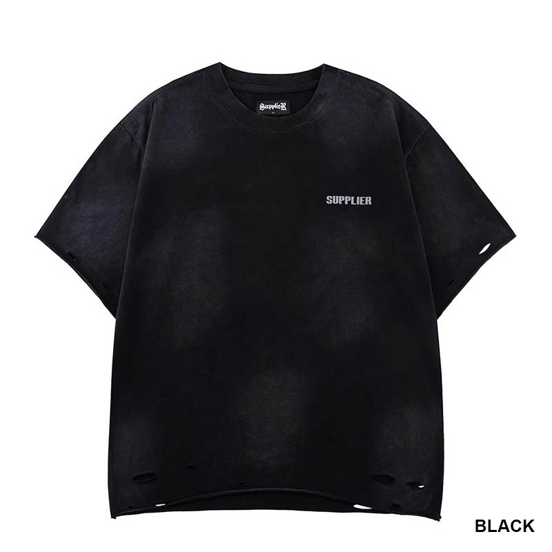 DISTRESSED TRIBAL IRON CROSS LOGO TEE -2.COLOR-