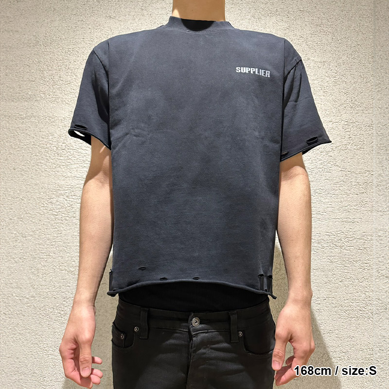 DISTRESSED TRIBAL IRON CROSS LOGO TEE -2.COLOR-