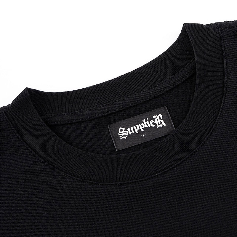 SPRAY CROSS RHINESTONE TEE -2.COLOR-