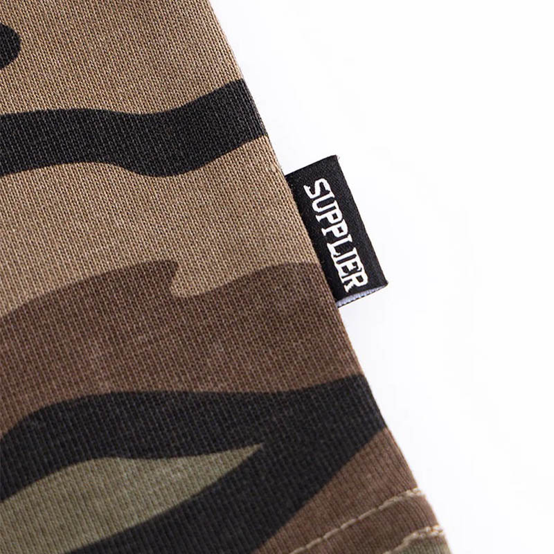 RHINESTONE FIRE BONES TEE -CAMO-