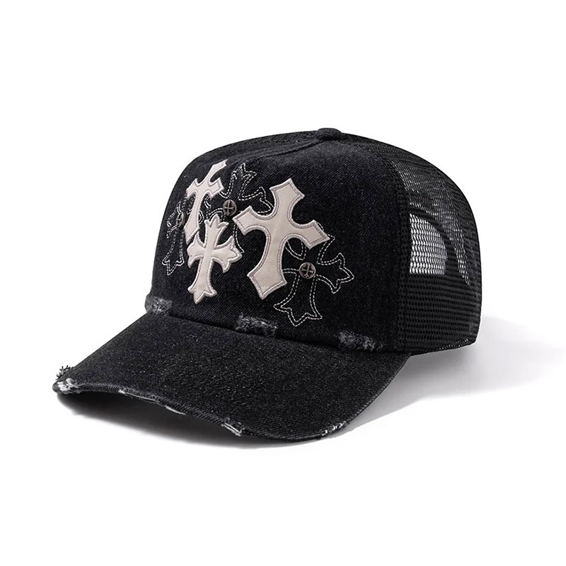 CROSS TEE WHITE & BLACK -WHITE-